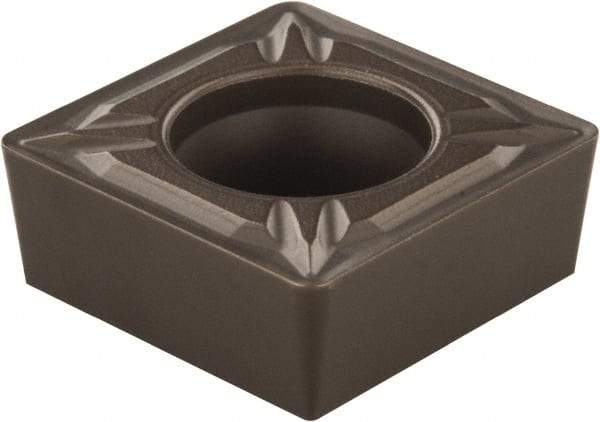 Seco - SCMT432 MF2 Grade TP3500 Carbide Turning Insert - TiCN/Al2O3 Finish, 90° Square, 1/2" Inscr Circle, 3/16" Thick, 1/32" Corner Radius - USA Tool & Supply