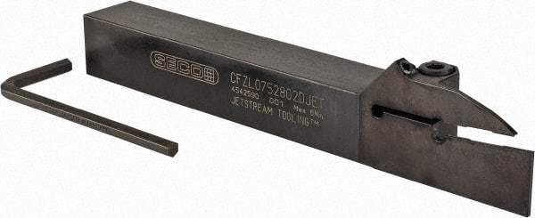 Seco - CFZL, Left Hand Cut, 3/4" Shank Height x 3/4" Shank Width, Indexable Turning Toolholder - 6" OAL, LC.. 2802.. Insert Compatibility, Series Multi-Directional Turning (MDT) - USA Tool & Supply