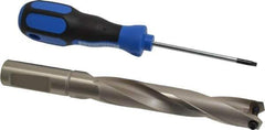 Guhring - 0.787 to 0.807" Diam, 106.3mm Max Depth, 19.05mm Shank Diam, 189mm OAL, Replaceable Tip Drill - HT 800 WP Insert, Series 4108 - USA Tool & Supply