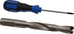 Guhring - 17.99mm Diam, 93.4mm Max Depth, 18mm Shank Diam, 170mm OAL, Replaceable Tip Drill - HT 800 WP Insert, Series 4108 - USA Tool & Supply