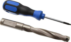 Guhring - 14.99mm Diam, 77.8mm Max Depth, 16mm Shank Diam, 150mm OAL, Replaceable Tip Drill - HT 800 WP Insert, Series 4108 - USA Tool & Supply