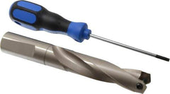 Guhring - 0.984 to 1" Diam, 81.3mm Max Depth, 1" Shank Diam, 120mm Flute, Replaceable Tip Drill - HT 800 WP Insert, Series 4107 - USA Tool & Supply