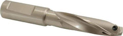 Guhring - 0.65 to 0.669" Diam, 54.1mm Max Depth, 3/4" Shank Diam, 80mm Flute, Replaceable Tip Drill - HT 800 WP Insert, Series 4107 - USA Tool & Supply
