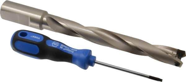 Guhring - 20.5 to 20.99mm Diam, 151mm Max Depth, 1" Shank Diam, 183mm Flute, 243mm OAL, Replaceable Tip Drill - HT 800 WP Insert, Series 4109 - USA Tool & Supply