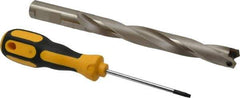 Guhring - 19 to 19.49mm Diam, 140.1mm Max Depth, 3/4" Shank Diam, 169mm Flute, 221mm OAL, Replaceable Tip Drill - HT 800 WP Insert, Series 4109 - USA Tool & Supply