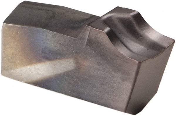 Kennametal - A2040 CF KCU25 Grade, 0.1575" Cutting Width, Carbide Cutoff Insert - 0° Neutral Lead Angle, 0.008" Cnr Rad, AlTiN Coated, Single End - USA Tool & Supply