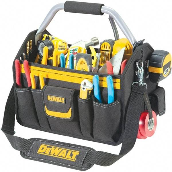 CLC - 26 Pocket Black & Yellow Polyester Tool Tote - 18" Wide x 8-1/2" Deep x 8" High - USA Tool & Supply