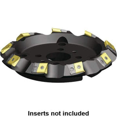 Kennametal - 10" Cut Diam, 17.15mm Max Depth, 2-1/2" Arbor Hole, 9 Inserts, LPNU 86.. Insert Style, Indexable Copy Face Mill - MEGA Cutter Style, 8,850 Max RPM, 2-3/8 High, Series MEGA - USA Tool & Supply