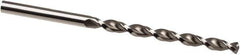 Guhring - 10.7mm, 130° Point, Parabolic Flute, High Speed Steel Taper Length Drill Bit - Bright Finish, 121mm Flute Length, 184mm OAL, Series 501 - USA Tool & Supply