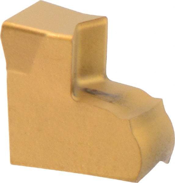 Iscar - TAG4 IC830 Grade, 0.1575" Cutting Width, Carbide Cutoff Insert - Neutral Lead Angle, 0.0094" Cnr Rad, AlTiN/TiN Coated, Single End - USA Tool & Supply