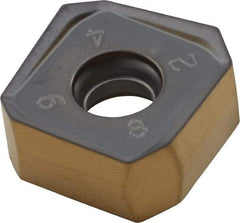 Iscar - S845 SXMU1606 MM Grade IC808 Carbide Milling Insert - TiAlN/AlTiN/TiN Finish, 0.3" Thick, 0.638" Inscribed Circle, 0.79mm Corner Radius - USA Tool & Supply