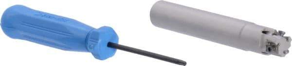 Iscar - 1/2" Cut Diam, 0.197" Max Depth of Cut, 1/2" Shank Diam, 3-1/4" OAL, Indexable Square Shoulder End Mill - Cylindrical Shank, 90° Lead Angle, Through Coolant, Series SumoMill - USA Tool & Supply