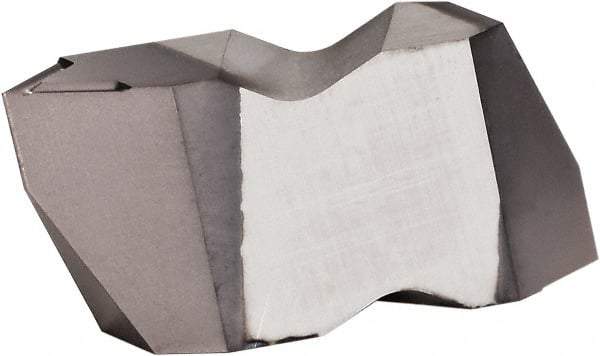 Kennametal - NT3 K Grade KCU25, Internal/External Partial Profile 60° Threading Insert - 1.25 to 40mm & 6 to 20 TPI Ext Pitch, 20 to 50mm & 5 to 12 TPI Int Pitch, Left Hand Insert, AlTiN Finish, Carbide - USA Tool & Supply