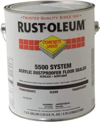 Rust-Oleum - 1 Gal Can Semi Gloss Clear Sealer - <100 g/L VOC Content - USA Tool & Supply