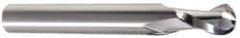 Onsrud - 5/16" Cutting Diam x 1-1/8" Length of Cut, 2 Flute, Upcut Spiral Router Bit - Uncoated, Right Hand Cut, Solid Carbide, 3" OAL x 5/16" Shank Diam, Ball End Taper, 30° Helix Angle - USA Tool & Supply