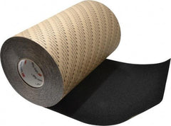 3M - Black Solid Color Anti-Slip Vinyl Tape - 12" Wide x 60' Long - USA Tool & Supply