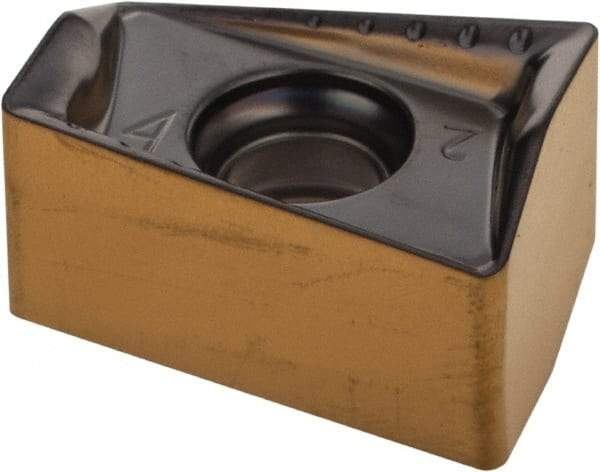 Iscar - H490 ANKX1706 RM Grade IC808 Carbide Milling Insert - TiAlN/AlTiN/TiN Finish, 0.4094" Thick, 0.8mm Corner Radius - USA Tool & Supply