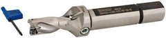 Iscar - 1.19" Max Drill Depth, 2xD, 19/32" Diam, Indexable Insert Drill - 2 Inserts, 3/4" Shank Diam, Straight Shank - USA Tool & Supply