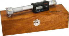 Mitutoyo - 1.2" to 1.6", IP65, TiN Finish, Electronic Inside Micrometer - 0.00005" Resolution, 0.00015" Accuracy - USA Tool & Supply