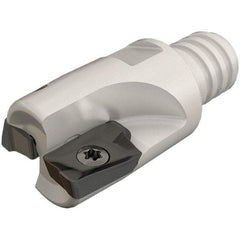 Iscar - 3/4" Cut Diam, 0.39" Max Depth of Cut, 0.96" OAL, Indexable Square Shoulder End Mill - HM90 AP.. 1003.. Inserts, T12 Modular Connection, 90° Lead Angle, Series Heli2000, Multimaster - USA Tool & Supply