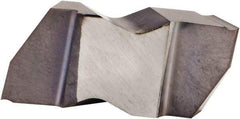 Kennametal - 3002NP K Grade KCU25, 4.83mm Cutting Width Carbide Grooving Insert - 5.08mm Max Depth of Cut, Right Hand, 0.25mm Corner Radius, AlTiN Finish - USA Tool & Supply
