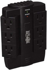 Tripp-Lite - 6 Outlets, 120 VAC15 Amps, Power Outlet Strip - Floor, Keyhole Mount, 5-15 NEMA Configuration, 2-1/4" Strip - USA Tool & Supply