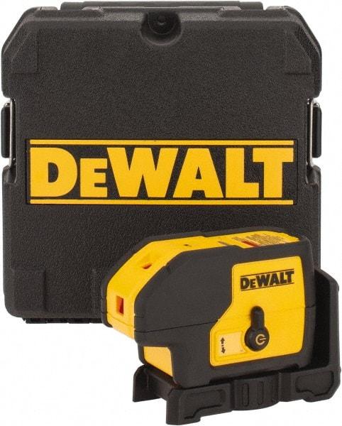 DeWALT - 3 Beam 100' Max Range Self-Leveling Laser - Red Beam, 1/8" at 30' Accuracy, 5" Long x 2-1/4" Wide x 3-3/4" High - USA Tool & Supply