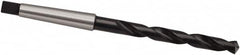 Taper Shank Drill Bit: 0.626″ Dia, 2MT, 118 °, High Speed Steel Bright/Uncoated & Oxide, 4.7244″ Flute Length, 8.5827″ OAL, Cone Relief Point, Spiral Flute