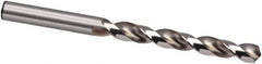 Guhring - 4.25mm 130° High Speed Steel Jobber Drill - Bright Finish, Right Hand Cut, Spiral Flute, 75mm OAL, Cone Relief Point - USA Tool & Supply