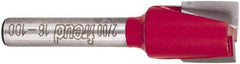 Freud - 1/2" Cut Diam, 1/2" Length of Cut, 0 Flute Mortising Edge Profile Router Bit - Carbide-Tipped, 1/4" Shank Diam, 2" OAL, Proprietary Coating - USA Tool & Supply