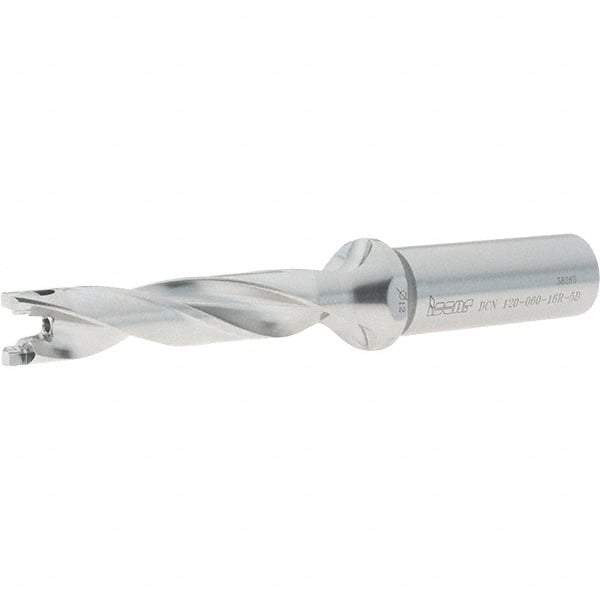 Iscar - 12mm to 12.4mm Diam, 5xD, 60mm Max Depth, 16mm Shank Diam, 125mm OAL, Replaceable-Tip Drill - FCP, ICK, ICK-2M, ICM, ICN, ICP, iCP-2M Insert, 12 Seat Size, 51665537 Toolholder, Series SumoCham - USA Tool & Supply