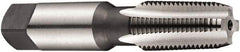 DORMER - 1/4-18 NPTF Thread, 4 Flute Standard Pipe Tap - 75mm OAL, 27mm Thread Length, Bright Finish, High Speed Steel - Exact Industrial Supply