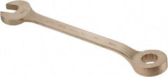 Ampco - 1-13/16" 12 Point Offset Combination Wrench - 15° Offset Angle, 22-3/4" OAL, Aluminum Bronze, Plain Finish - USA Tool & Supply
