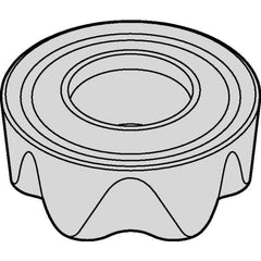 Kennametal - RCGT64 HF Grade KCPM40 Carbide Milling Insert - TiAlN/AlCrN Finish, 1/4" Thick, 3/4" Inscribed Circle - USA Tool & Supply