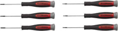 GearWrench - 6 Piece Torx Screwdriver Set - Blade Sizes: Length 2-1/2, Bit Sizes: Torx T5, T6, T7, T8, T9 & T10 - USA Tool & Supply