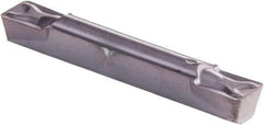 Kennametal - 0305G GMN Grade KCU25, 3.05mm Cutting Width Carbide Grooving Insert - 3.51mm Max Depth of Cut, Neutral, 0.41mm Corner Radius, AlTiN Finish - USA Tool & Supply