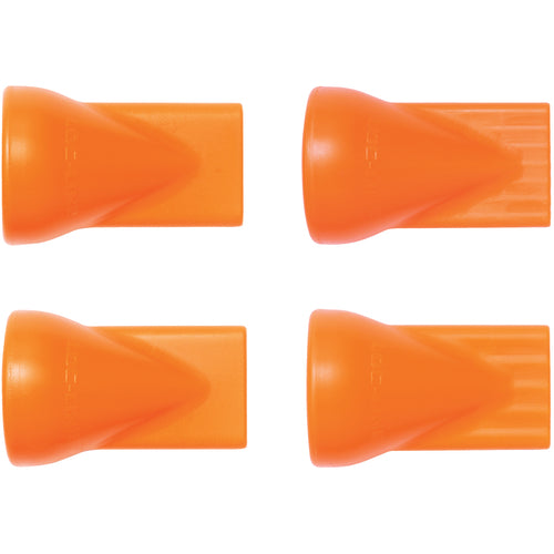 Coolant Hose System Assortment - 1/2″ Inside Diameter System-1/2″ Flat Nozzle Assortment Contains 1 each of Flat Slot 80, Flat Slot 125, Flat Hole 5 & Flat Hole 7 Nozzles - USA Tool & Supply