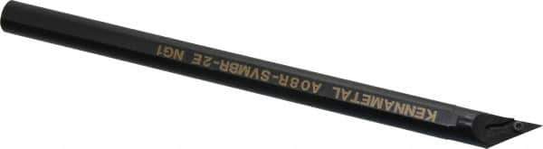 Kennametal - 24.89mm Min Bore Diam, 203.2mm OAL, 1/2" Shank Diam, A-SVMB Indexable Boring Bar - VB.. Insert, Screw Holding Method - USA Tool & Supply