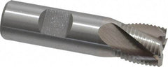 Interstate - 3/4" Diam, Fine Pitch, 3/4" LOC, 4 Flute Cobalt Roughing Square End Mill - Uncoated, 3" OAL, 3/4" Shank Diam, Single End - USA Tool & Supply