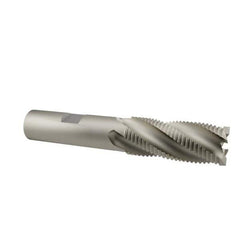 Interstate - 3/4" Diam, Fine Pitch, 1-5/8" LOC, 4 Flute Cobalt Roughing Square End Mill - Uncoated, 3-3/4" OAL, 5/8" Shank Diam, Single End - USA Tool & Supply