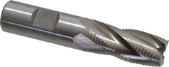 Interstate - 3/4" Diam, Fine Pitch, 1-5/8" LOC, 4 Flute Cobalt Roughing Square End Mill - Uncoated, 3-3/4" OAL, 3/4" Shank Diam, Single End - USA Tool & Supply