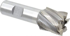 Interstate - 1-1/8" Diam, Fine Pitch, 1-1/8" LOC, 6 Flute Cobalt Roughing Square End Mill - Uncoated, 3-3/8" OAL, 3/4" Shank Diam, Single End - USA Tool & Supply