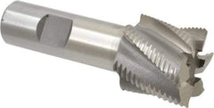 Interstate - 1-1/4" Diam, Fine Pitch, 1-1/8" LOC, 6 Flute Cobalt Roughing Square End Mill - Uncoated, 3-3/8" OAL, 3/4" Shank Diam, Single End - USA Tool & Supply
