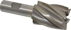 Interstate - 1-1/2" Diam, Fine Pitch, 2" LOC, 6 Flute Cobalt Roughing Square End Mill - Uncoated, 4-1/4" OAL, 3/4" Shank Diam, Single End - USA Tool & Supply