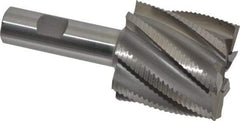 Interstate - 2" Diam, Fine Pitch, 2" LOC, 8 Flute Cobalt Roughing Square End Mill - Uncoated, 4-1/2" OAL, 3/4" Shank Diam, Single End - USA Tool & Supply