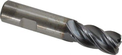 Kennametal - 3/4", 4 Flute, Solid Carbide, 0.12" Corner Radius End Mill - 4" OAL, 1-1/2" LOC - USA Tool & Supply