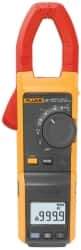 Fluke - 381, CAT IV, CAT III, Digital True RMS Clamp Meter with 1.3386" Clamp On Jaws - 1000 VAC/VDC, 999.9 AC/DC Amps, Measures Voltage, Current - USA Tool & Supply