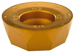 Sumitomo - QPMT4312 Grade ACP100 Carbide Milling Insert - Al2O3 Finish, 3/16" Thick, 1/2" Inscribed Circle - USA Tool & Supply