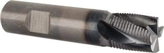 Kennametal - 3/4" Diam, Fine Pitch, 3/4" LOC, 4 Flute Solid Carbide Corner Chamfer Roughing End Mill - AlTiN Finish, 3-1/2" OAL, 3/4" Shank Diam, Single End, Centercutting, 25° Helix - USA Tool & Supply