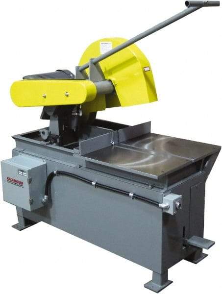 Kalamazoo - 20" Blade Diam, 1" Arbor Hole, Straight Chop & Cutoff Saw - 2,500 RPM, 15 hp, 220/440 Volts, 3 Phase - USA Tool & Supply